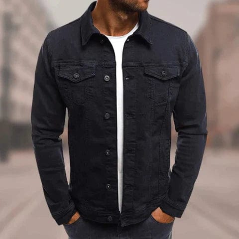 Męska casualowa kurtka denim – lekka wiosenna/jesienna
