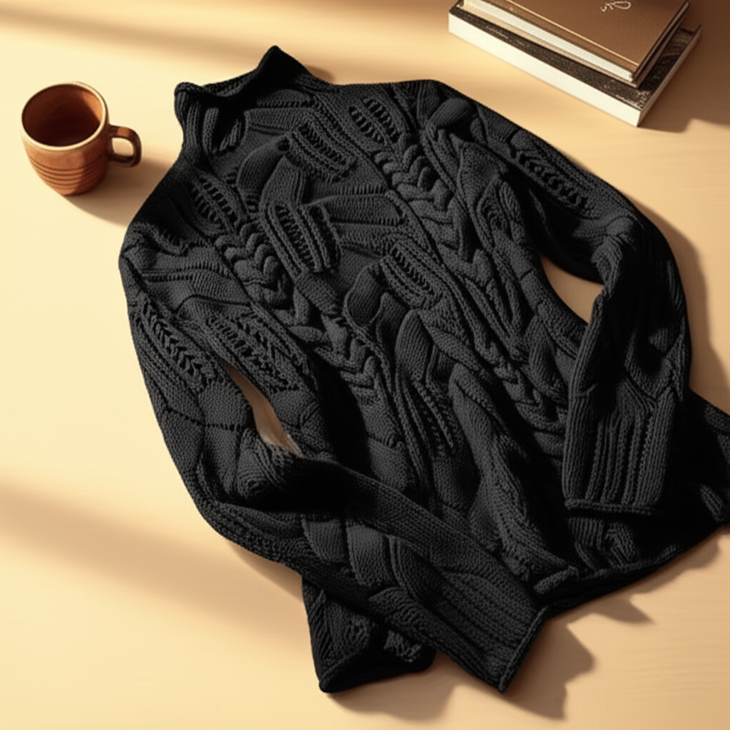 Sweter Damski z Kaszmiru - Premium Drobno Dziany - Ponadczasowa Elegancja