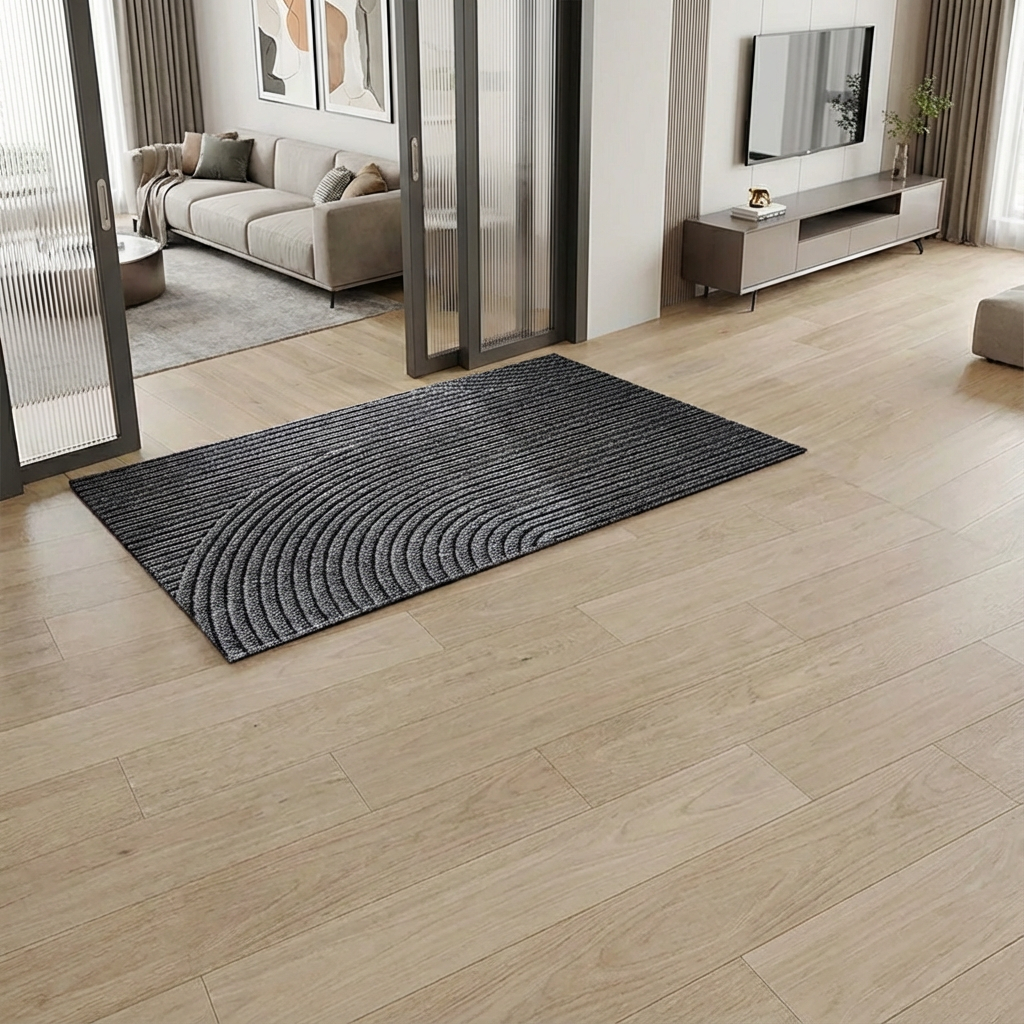 Nowoczesna wycieraczka PVC z antypoślizgiem i usuwaniem piasku