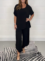 Oversize damski komplet dwuczęściowy – wygodny strój do relaksu