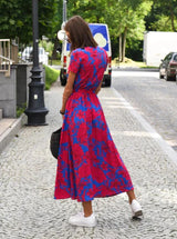 Sukienka Letnia Zwiewna Luźny Krój Elegancka Damska Casual