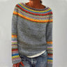 Sweter retro z wygodnym krojem i stylowym designem