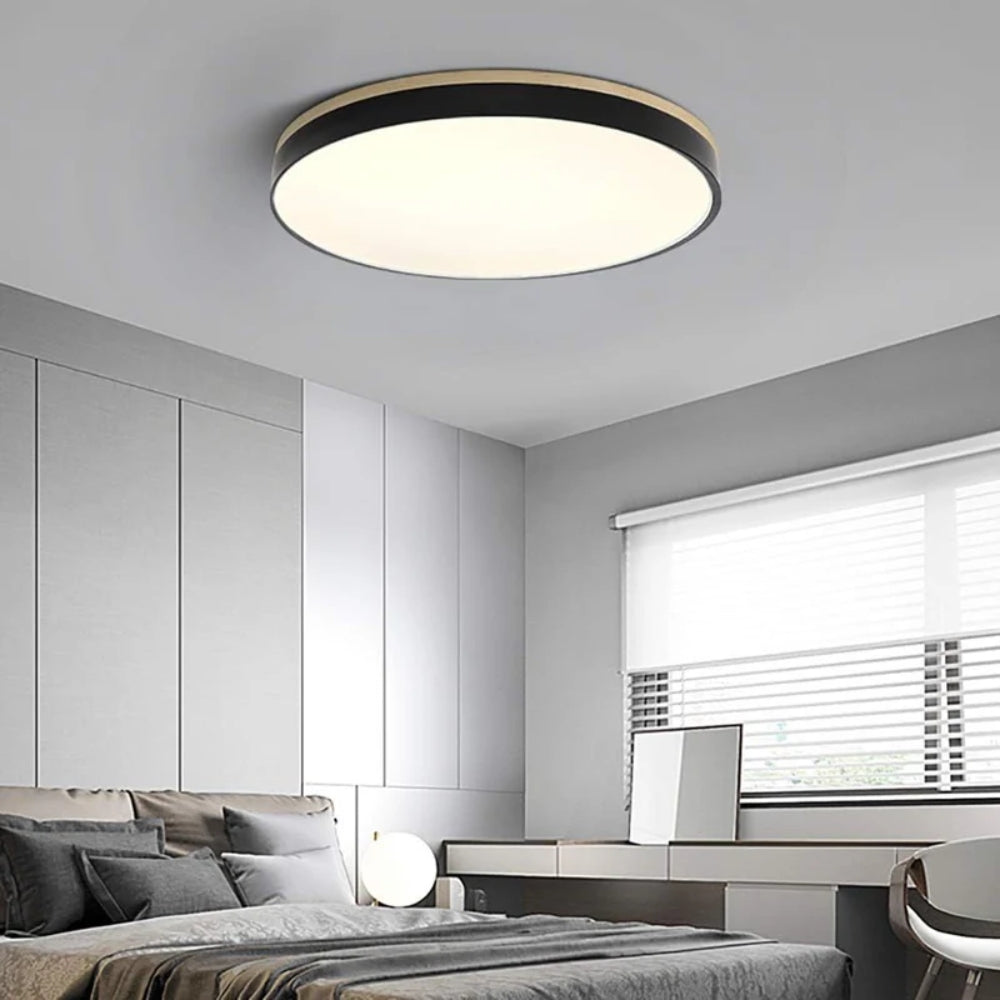 Nowoczesna lampa sufitowa LED – minimalistyczny okrągły design