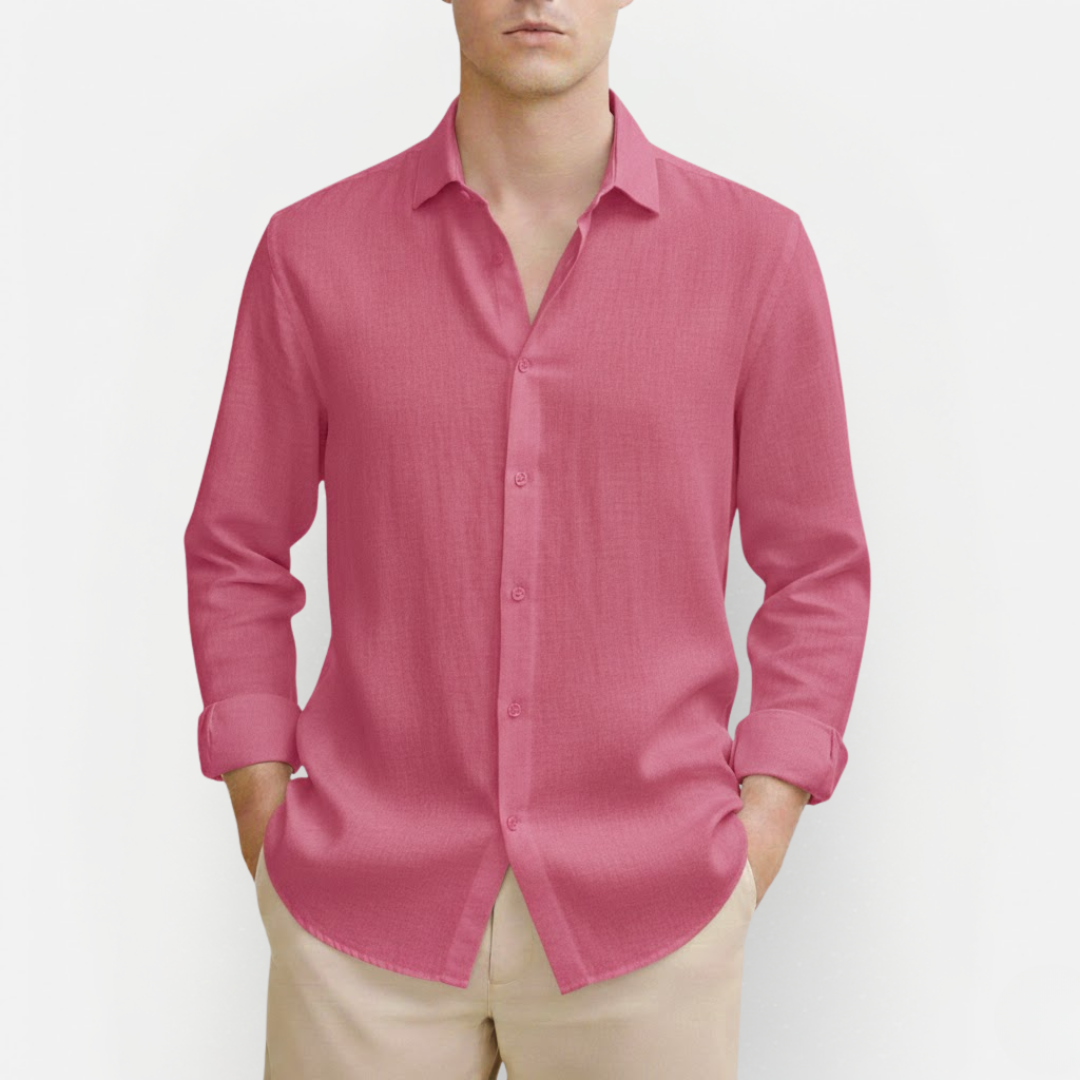 Męska Klasyczna Koszula Lniana – Komfort i Ponadczasowość