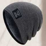 Ciepła dzianinowa czapka beanie unisex – zimowa czapka akrylowa w różnych kolorach