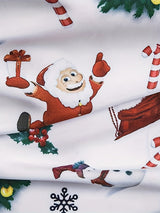 Męska Koszula Świąteczna – Długi Rękaw Elegancka Koszula na Boże Narodzenie