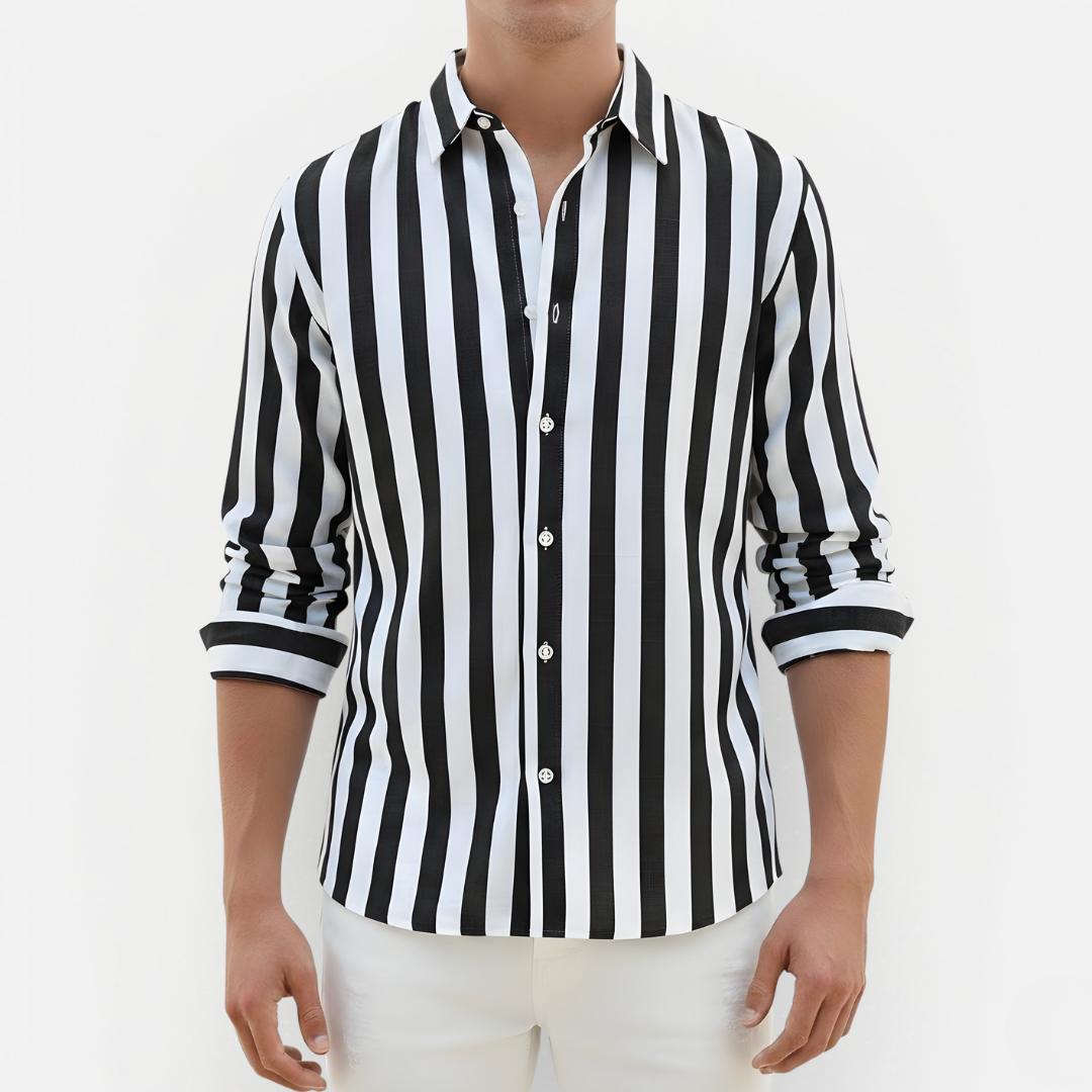 Męska Koszula w Paski – Casualowy i Ponadczasowy Design