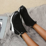 Damskie botki – Sportowe zimowe buty z miękką podszewką