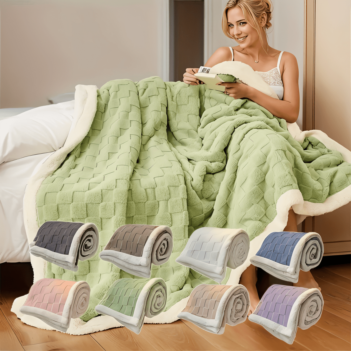 Dwustronny Koc Pluszowy – Miękki i Ciepły Koc na Łóżko i Kanapę