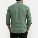 Luksusowa męska koszula z zapięciem na guziki – elegancki design