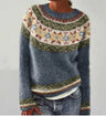 Sweter retro z wygodnym krojem i stylowym designem