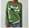 Sweter retro z wygodnym krojem i stylowym designem