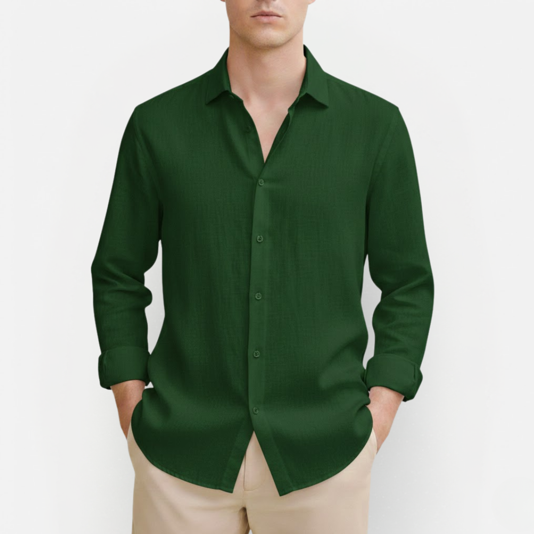 Męska Klasyczna Koszula Lniana – Komfort i Ponadczasowość