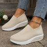 Sneakersy Damskie Slip On Koturn Wsuwane Wygodne Casual