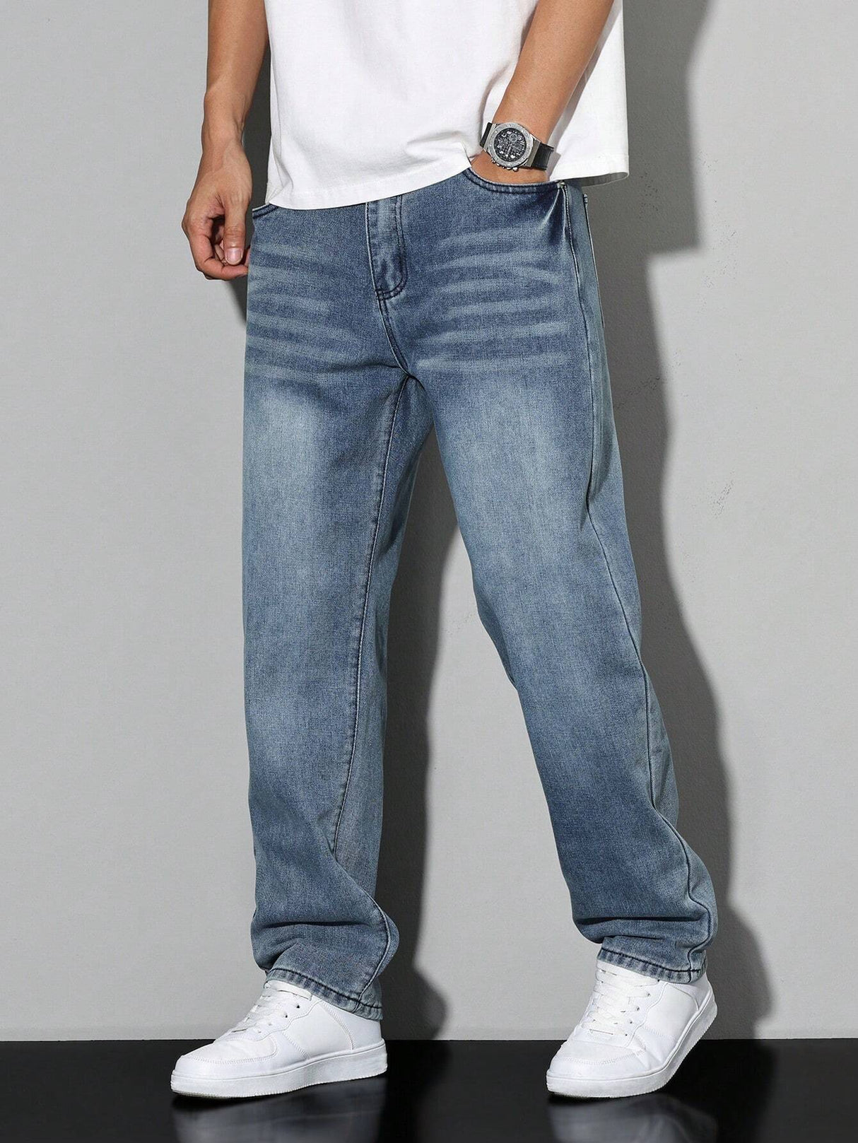 Męskie Baggy Jeans – Luźne Jeansy z Streetwearowym Stylem