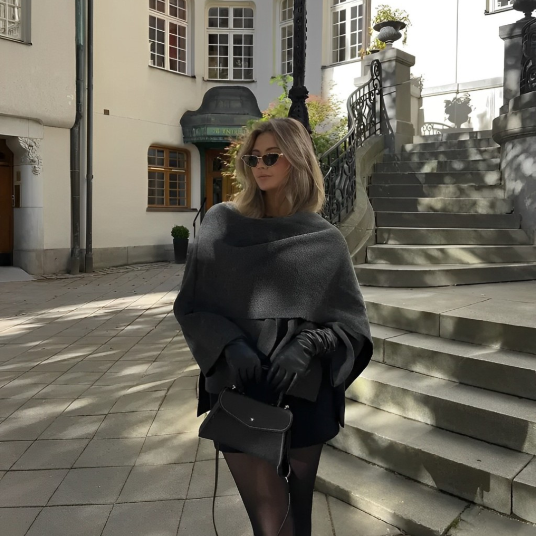Stylowy Miękki Płaszcz Damski Cape dla Elegancji