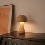 Retro Grzybowa Lampa Stołowa z Delikatnym Rozproszonym Światłem