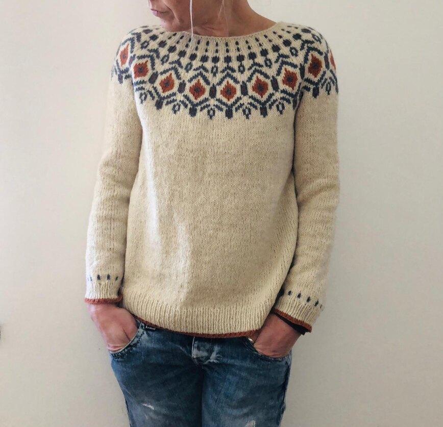 Damski sweter jesienny – unikalny design, elegancki i wygodny