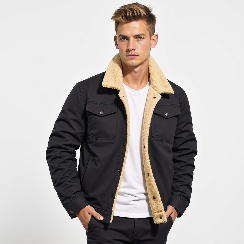 Męska Kurtka Bomber Vintage - Ikoniczny Styl i Ciepło na Zimę