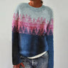 Sweter retro z wygodnym krojem i stylowym designem