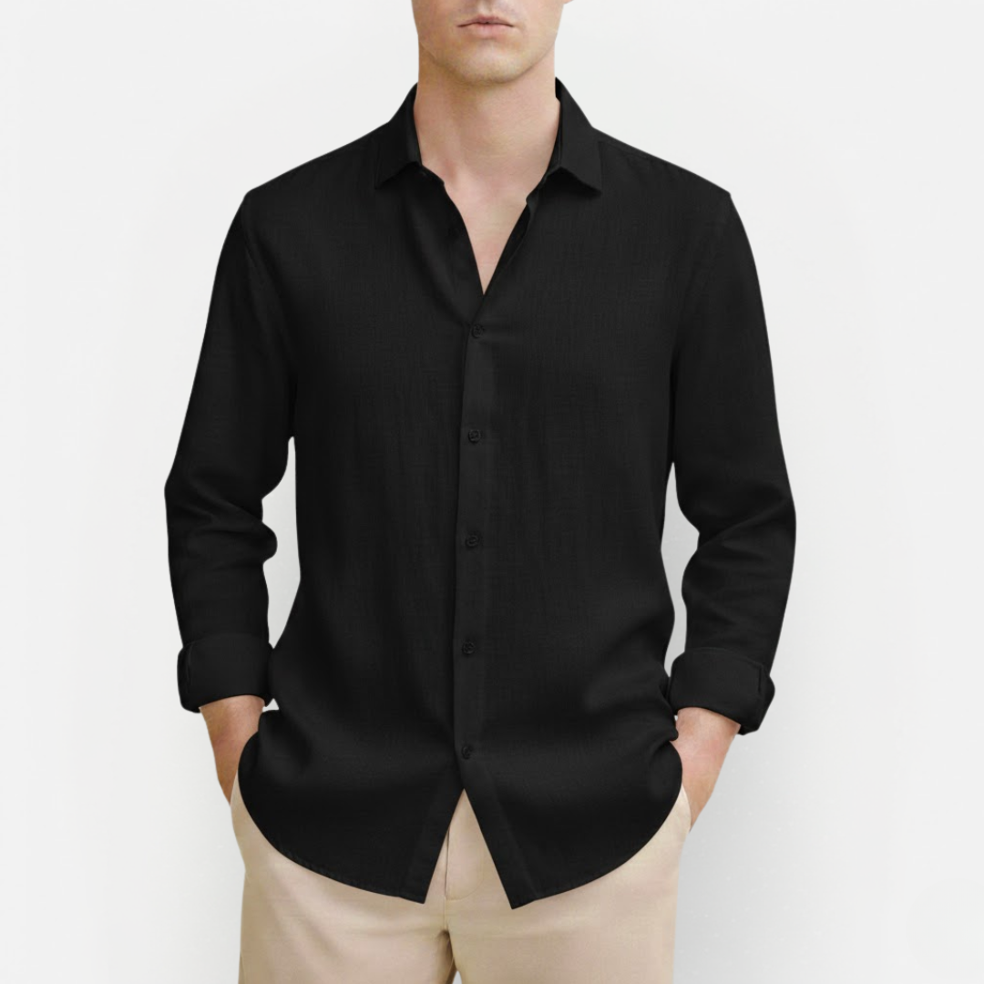 Męska Klasyczna Koszula Lniana – Komfort i Ponadczasowość