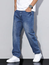 Męskie Baggy Jeans – Luźne Jeansy z Streetwearowym Stylem