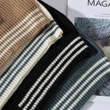 Męski Sweter Dzianinowy – Casual Wygodny Sweter z Paskami