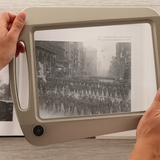 LED lampa do czytania z lupą i elastycznym ramieniem (3x powiększenie)