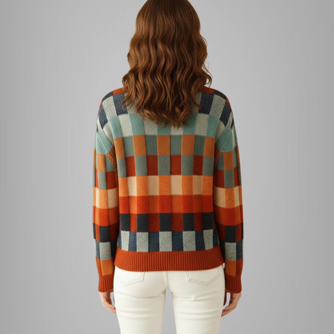 Damski Golf Patchwork – Luksusowy i Ponadczasowy Design
