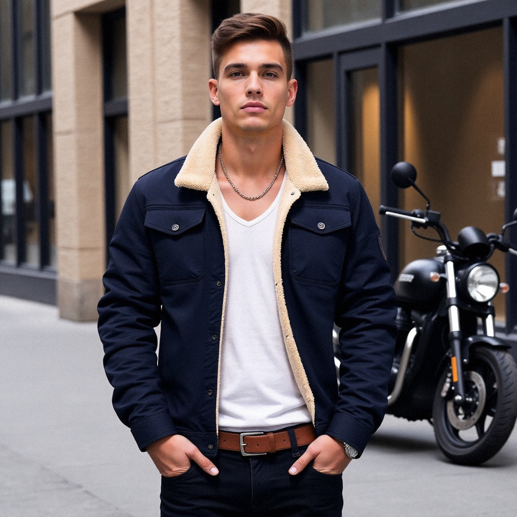 Męska Kurtka Bomber Vintage - Ikoniczny Styl i Ciepło na Zimę