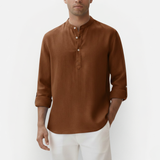 Męska lniana koszula lekka letnia casual