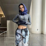 Damski Dziany Szalik z Kapturem – Ciepły Szal z Kapturem na Zimę