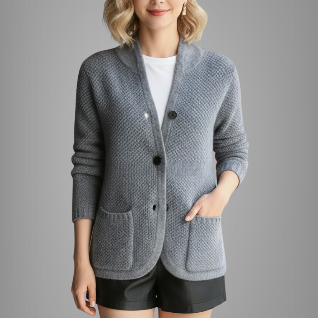 Damski kardigan z guzikami – elegancki i wygodny krój