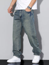 Męskie Baggy Jeans – Luźne Jeansy z Streetwearowym Stylem