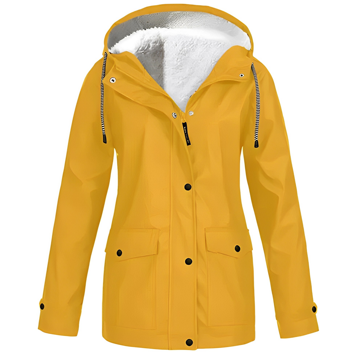 Fleece Podszyta Kurtka Przeciwdeszczowa na Zimową Aurę