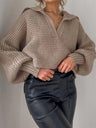 Sweter dzianinowy o luźnym kroju na każdą okazję