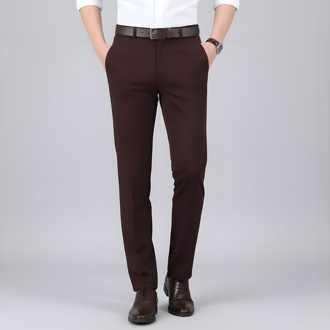 Męskie spodnie stretch wygodne casual z kieszeniami