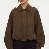 Oversize damska kurtka lekka casual jesień zima