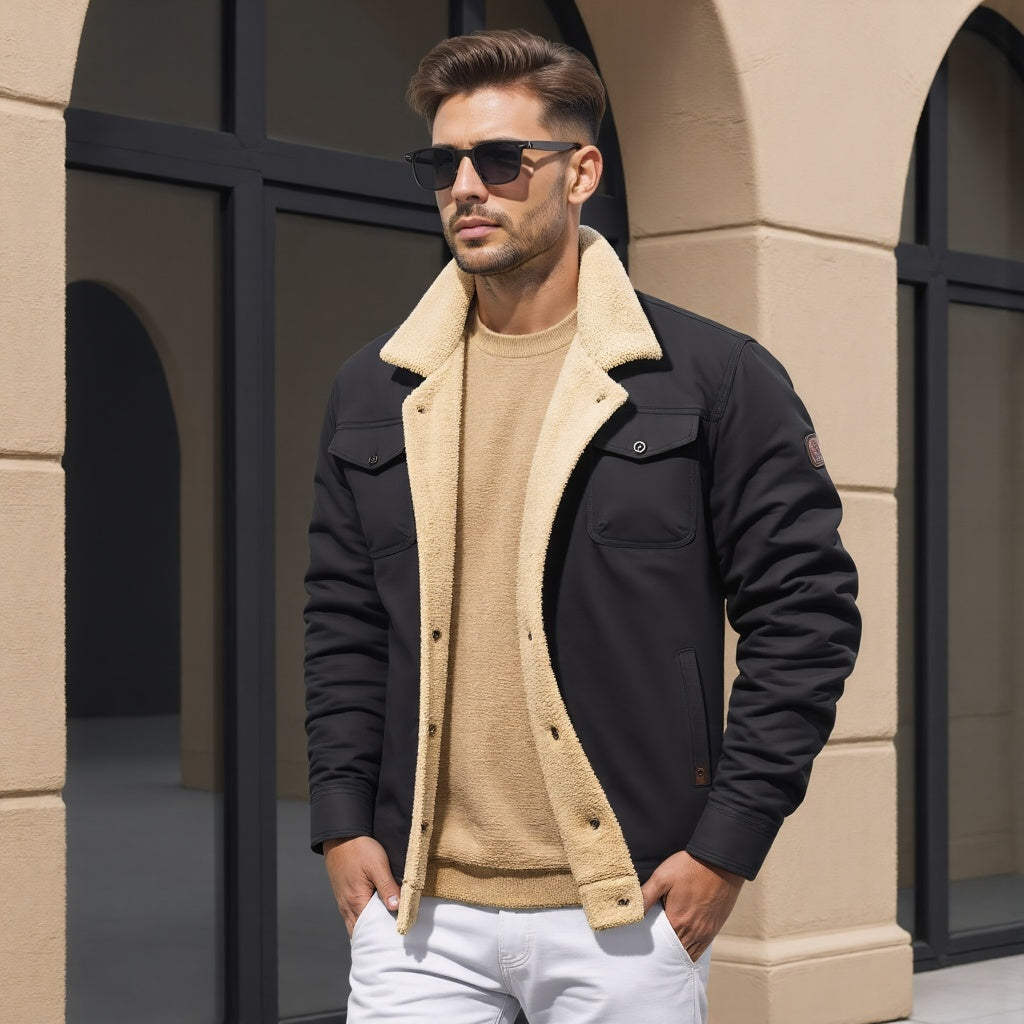 Męska Kurtka Bomber Vintage - Ikoniczny Styl i Ciepło na Zimę