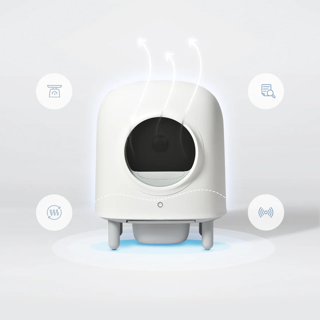 Nowoczesna Zamknięta Kuweta dla Kota o Kompaktowym i Stylowym Designie