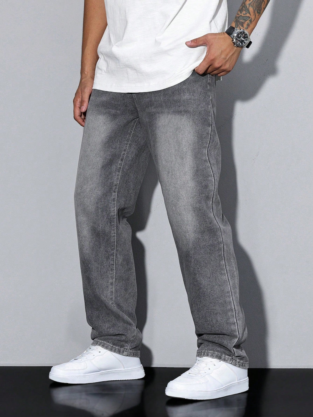 Męskie Baggy Jeans – Luźne Jeansy z Streetwearowym Stylem