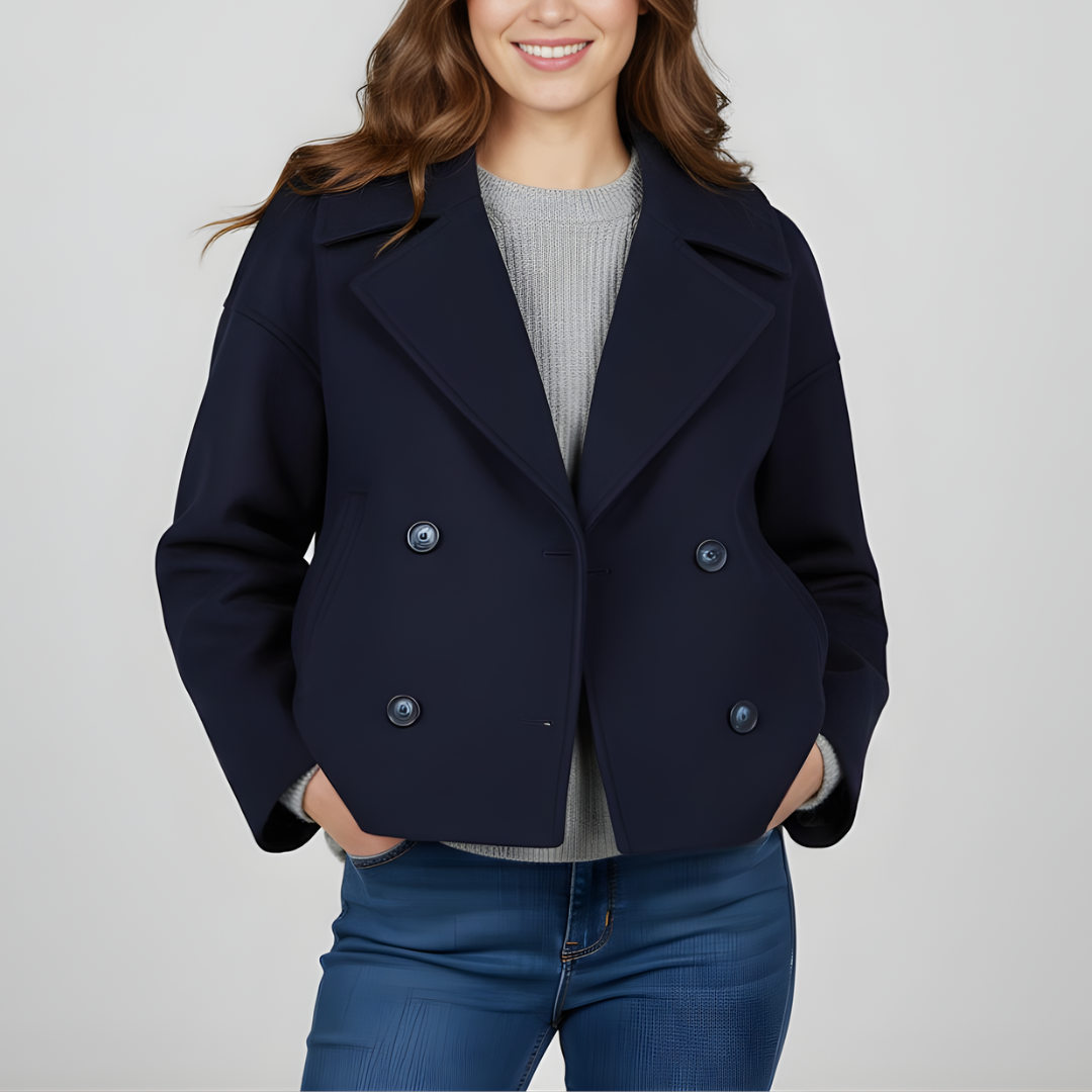Damska Kurtka Krótka Dwurzędowa – Elegancka i Ponadczasowa