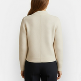 Damski sweter z guzikami i okrągłym dekoltem