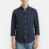 Męska Koszula Vintage z Długim Rękawem – Casual i Elegancka