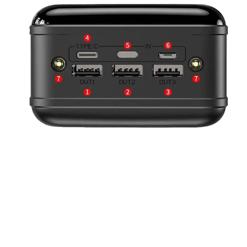 Powerbank 50000mAh – Szybka Przenośna Ładowarka z Wyświetlaczem LED