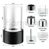 Kominek stołowy – Stylowy przenośny ogrzewacz atmosferyczny do wnętrz i na zewnątrz