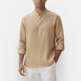 Męska lniana koszula lekka letnia casual