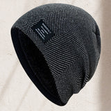 Ciepła dzianinowa czapka beanie unisex – zimowa czapka akrylowa w różnych kolorach