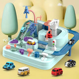 Magnetyczna Tablica Toru Samochodowego – Interaktywny Zestaw Przygód Montessori z Autkami
