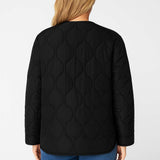 Damska pikowana kurtka lekka z kieszeniami